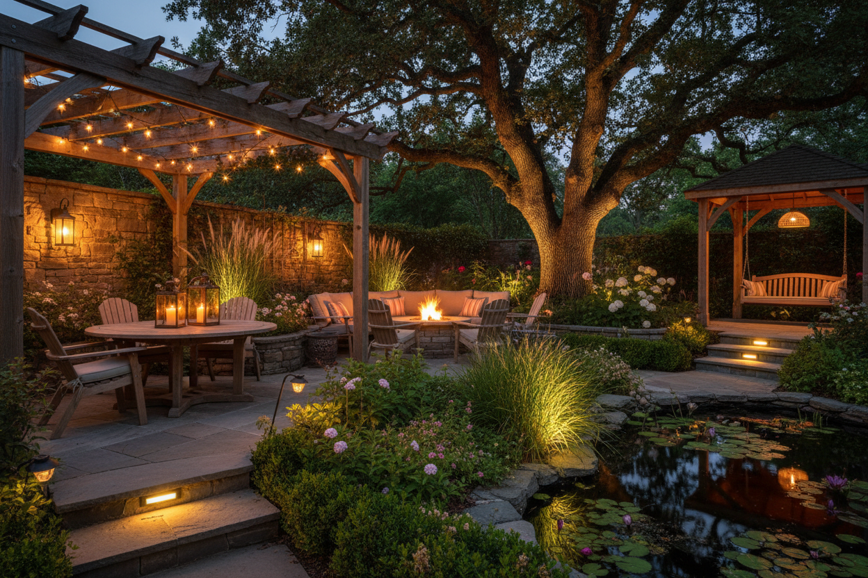 10 Outdoor Lighting Ideas for Patios and Gardens