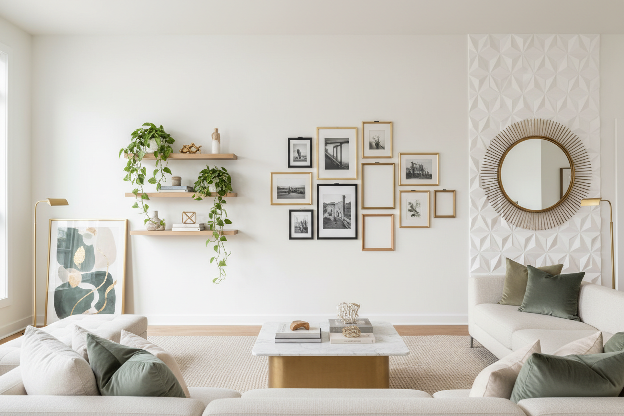 15 Modern Ideas for Decorating Large Empty Walls