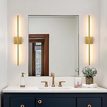 Morauroral 36 Inch Battery Operated Wall Sconces Set of 2, Dimmable Battery - Image 9