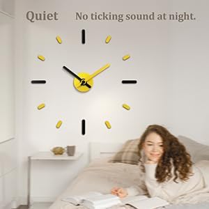 Presentime & Co Large Frameless DIY Wall Clock - Image 3