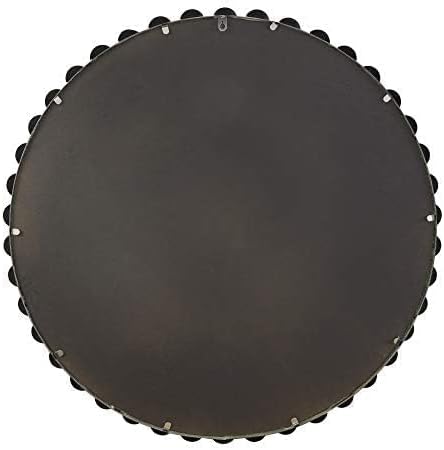 Madison Park Round Mirror, Metal Frame Circle Mirror 27 inch, Wall Art Decor - Image 8