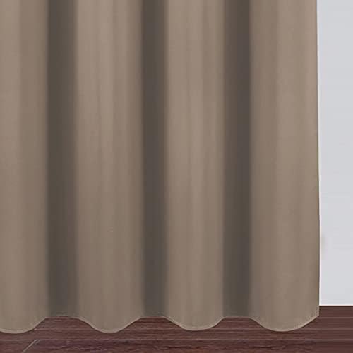 LEMOMO Cappuccino Thermal Blackout Curtains/52 x 108 Inch/Set of 2 Panels Room - Image 6