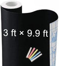 Large Chalkboard Contact Paper Wall Sticker 3 ft. x 9.9 ft. Adhesive Blackboard by TAKSDAI