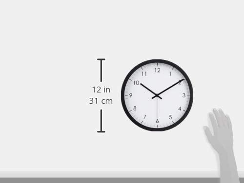Amazon Basics Classic 12" Round Wall Clock, Silent Non Ticking, Battery Operated - Image 5
