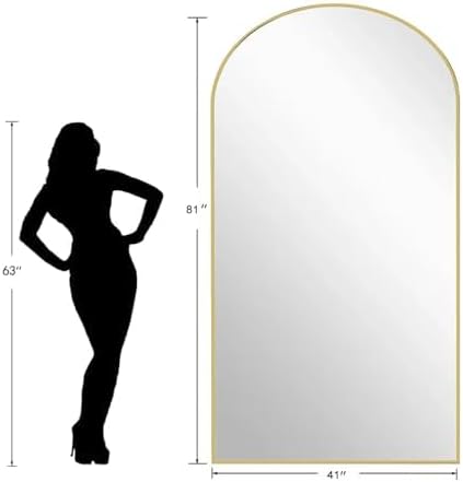 Dewfig Arched Full Length Mirror, Oversized Full Body Mirrors - Image 10