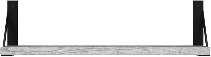Forbena Grey Floating Shelves for Wall Decor Set of 3, Floating Book Shelves - Image 5