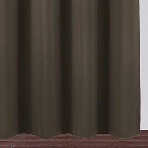 LEMOMO Blackout Curtains 66 x 84 inch/Chocolate Brown Curtains Set of 2 - Image 8