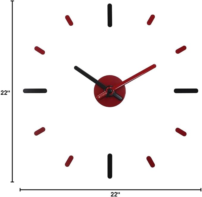 Presentime & Co Large Frameless DIY Wall Clock - Image 8