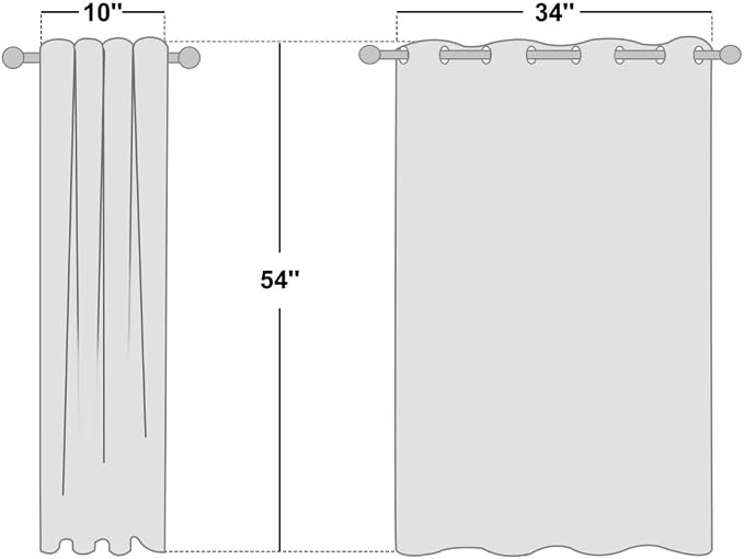 NICETOWN Room Darkening Draperies Window Curtain Panels, Thermal Insulated - Image 2