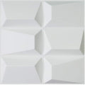 Art3d Decorative 3D Wall Panels 19.7" x 19.7" Snow White, PVC Wall Panel by Art3d