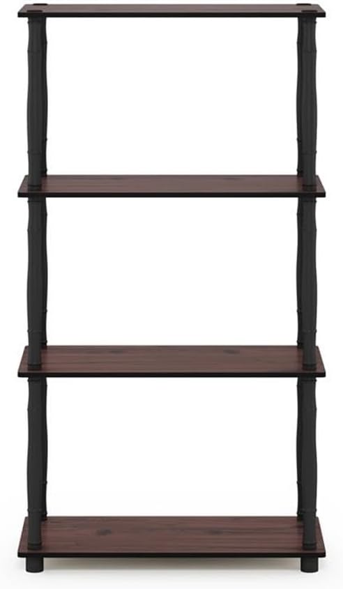 Furinno Turn-N-Tube 4-Tier Multipurpose Shelf Display Rack, Classic Tubes - Image 4