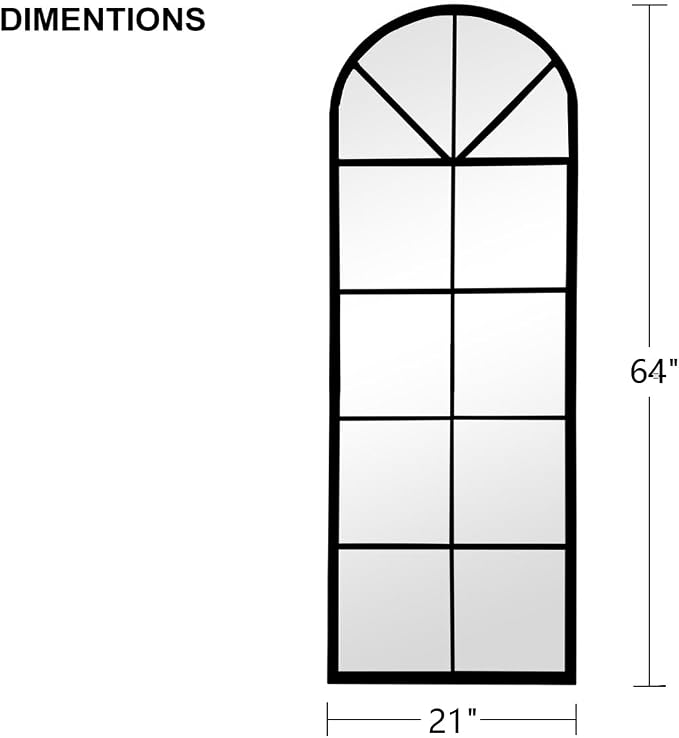 Full Length Mirror, Oversize Wall Mirrors, Farmhouse Standing Mirrors - Image 5