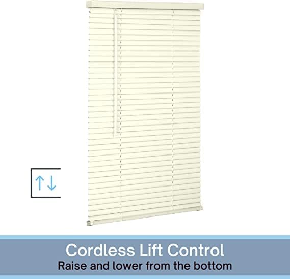 Lotus & Windoware Cordless 1" Vinyl Mini Blind 32" Wide x 64" Long - Image 5