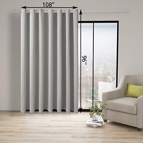 BONZER Room Divider Curtain Total Privacy Wall Wide Grommet Room Darkening - Image 4