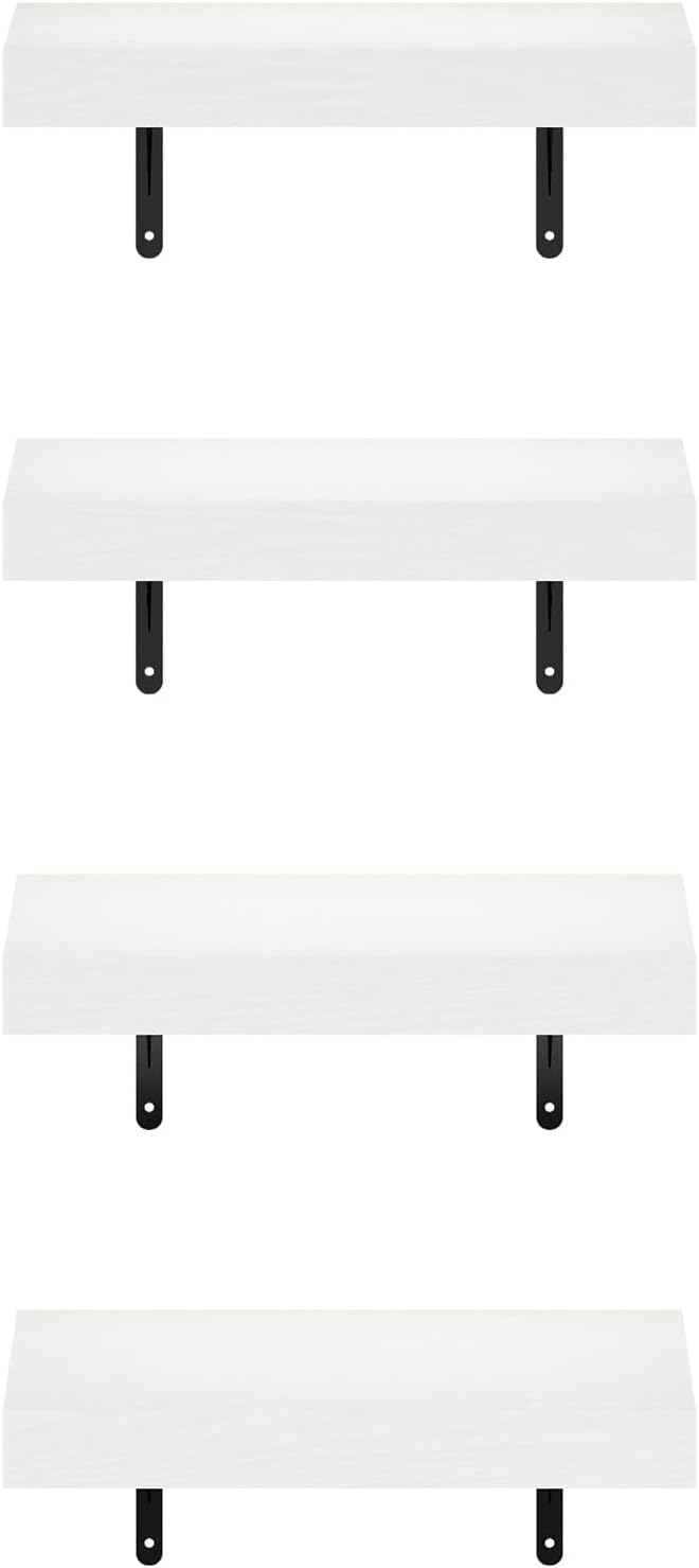 Furinno Tanna Floating Shelves for Wall Set of 4, 15-Inch Wall Shelf, Wall - Image 6