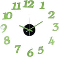 OceeK DIY Wall Clock, Fluorescence Modern Silent Non-Ticking, Battery Operated by OceeK