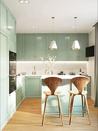 Dimoon 236''x23.6'' Green Peel and Stick Wallpaper Contact Paper Modern Self - Image 8
