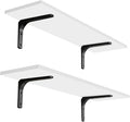 DINZI LVJ Long Wall Shelves, 23.6 Inch Wall Mounted Shelves Set of 2, by DINZILVJ