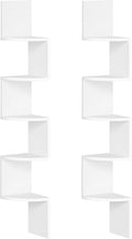 HOOBRO Corner Shelf Wall-Mounted, 5-Tier Corner Bookshelves by HOOBRO