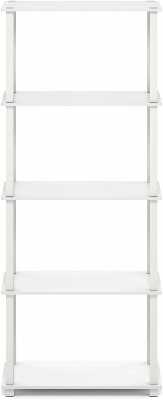 Furinno Turn-S-Tube Book Shelf, 5-Tier Toolless Storage Shelves - Image 4