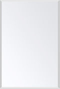 Frameless Bathroom Mirror for Wall, Rectangle Beveled Edge Mirror for Over Sink by Ruomeng