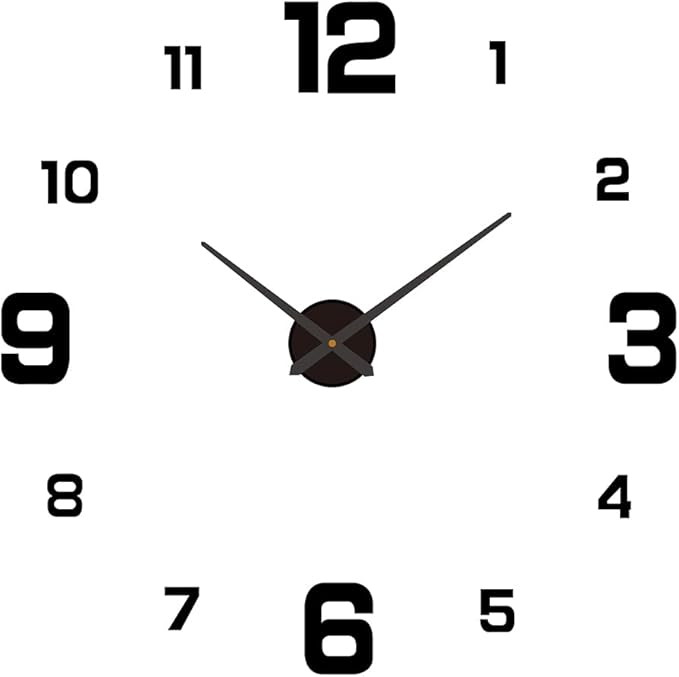 3D DIY Luminous Dial Acrylic Frameless Silent Wall Clock by Irishom