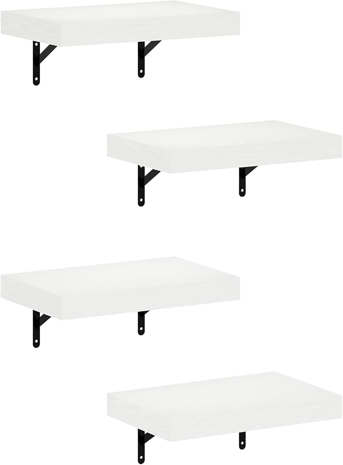 Furinno Tanna Floating Shelves for Wall Set of 4, 15-Inch Wall Shelf, Wall - Image 5