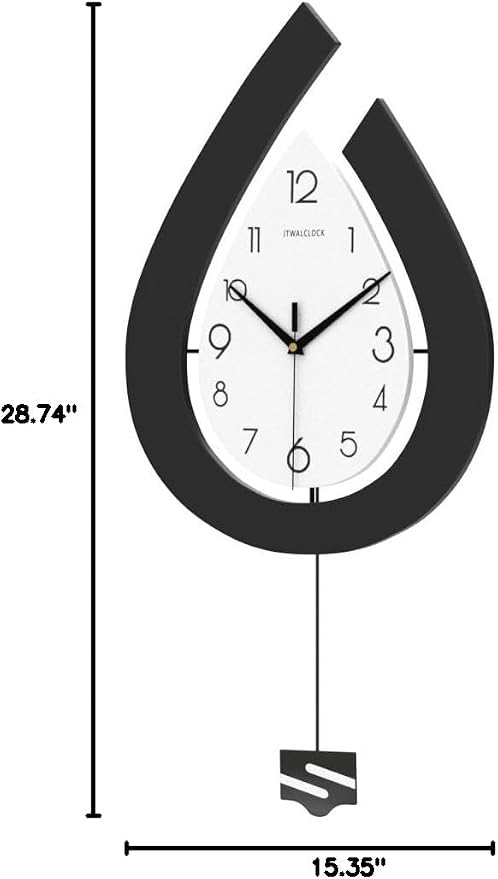 Large Wall Clock for Living Room Decor Big Pendulum Modern Wall Clock Silent - Image 9