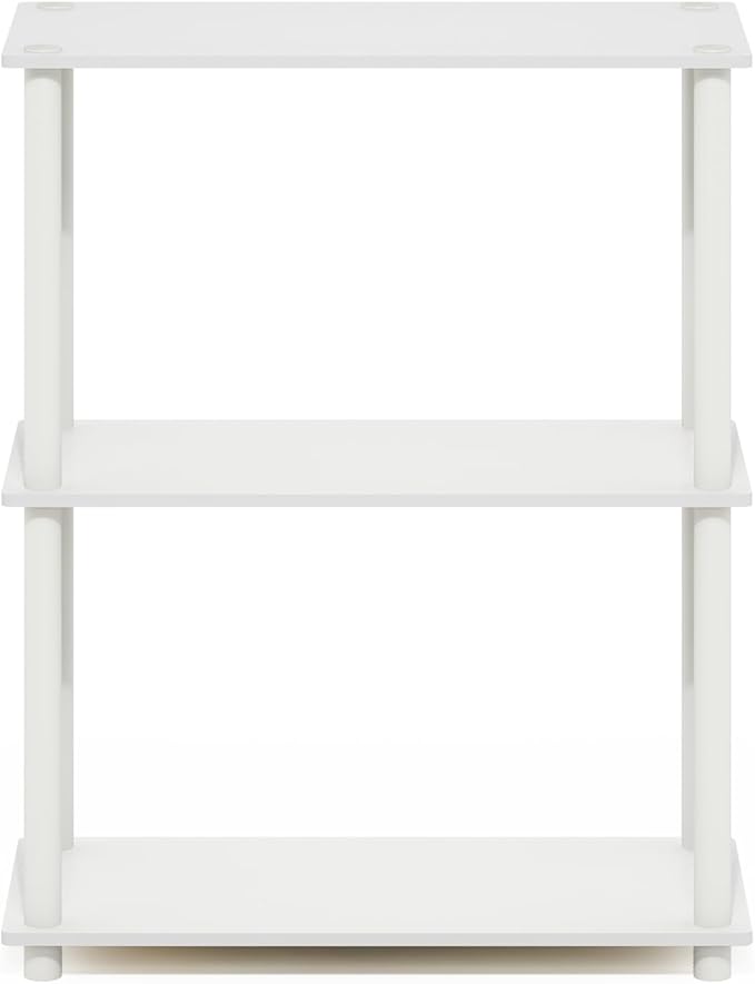 Furinno Turn-N-Tube Storage Shelves, 3-Tier Book Shelf, Corner Shelf, Toolless - Image 6