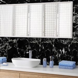Arthome Black Marble Contact Paper, Peel and Stick Black Paper, Self Adhesive - Image 2
