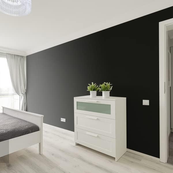 Yancorp 16"x394" Matte Black Contact Paper Peel and Stick Wallpaper Removable - Image 4