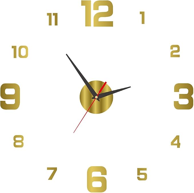 3D DIY Luminous Dial Acrylic Frameless Silent Wall Clock by Irishom