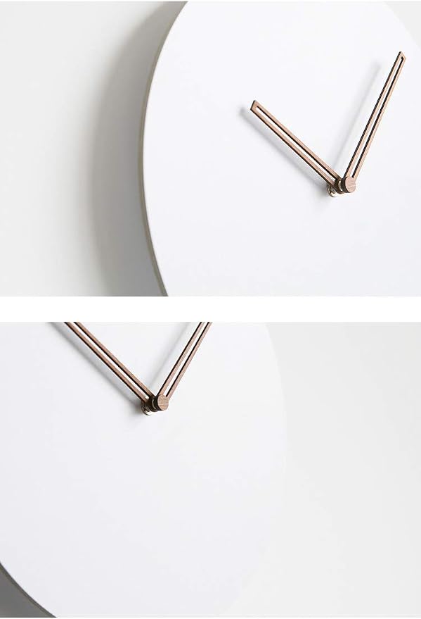 Wooden Modern Wall Clock, Minimalistic and Stylish, Walnut Hands, Silent Quartz - Image 2