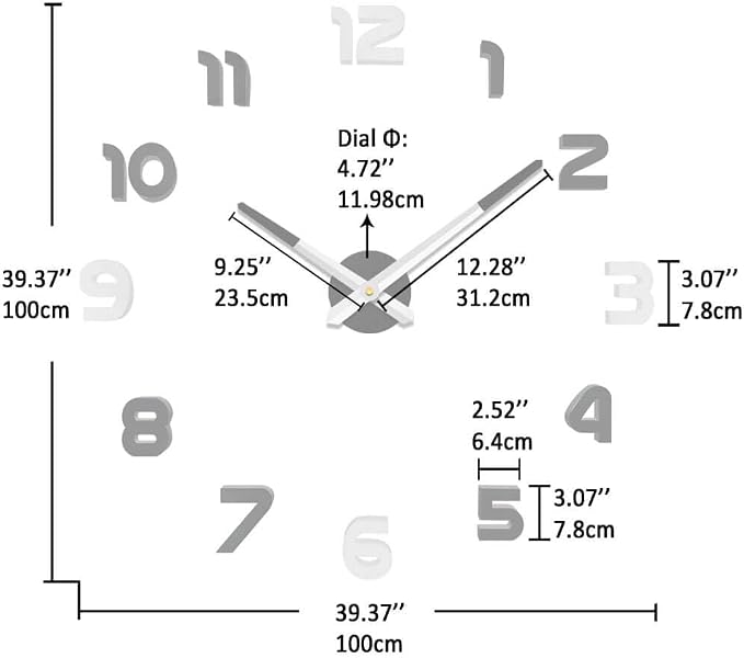 VANGOLD Design 3D Wall Clock for Classroom Decor - Image 3