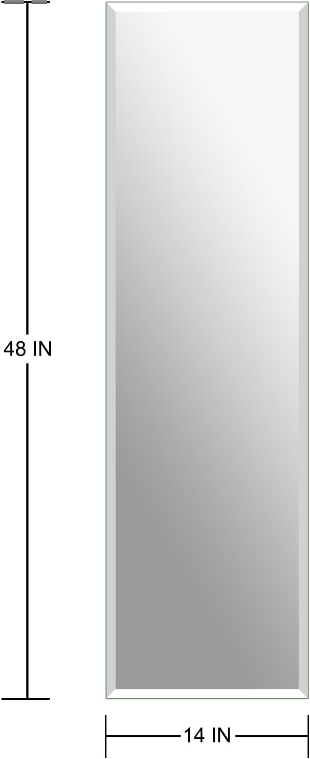 Ruomeng Frameless Full Length Mirror - Image 4
