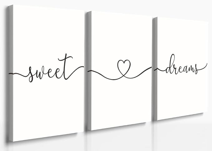 GUBIYU Sweet Dreams Wall Art Above Bed by GUBIYU