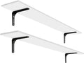 DINZI LVJ Long Wall Shelves, 55.1Inch Wall Mounted Shelves Set of 2, Extra by DINZILVJ