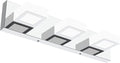 Ralbay Dimmable LED Vanity Light Modern 3 Light Acrylic Stainless Steel by RalbayLighting