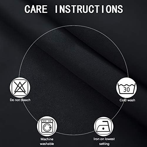 LEMOMO Blackout Curtains 52 x 108 inch/Black Curtains Set of 2 Panels/Thermal - Image 4