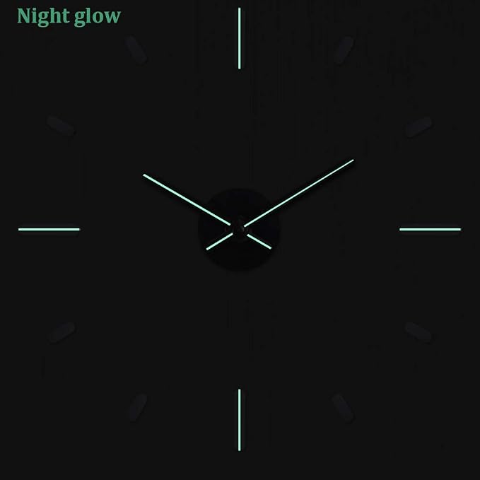 Presentime & Co Large Frameless DIY Wall Clock - Image 4