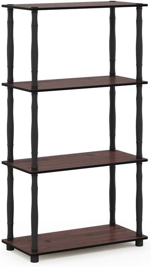 Furinno Turn-N-Tube 4-Tier Multipurpose Shelf Display Rack, Classic Tubes by Furinno-FitsYourSpaceFitsYourBudget