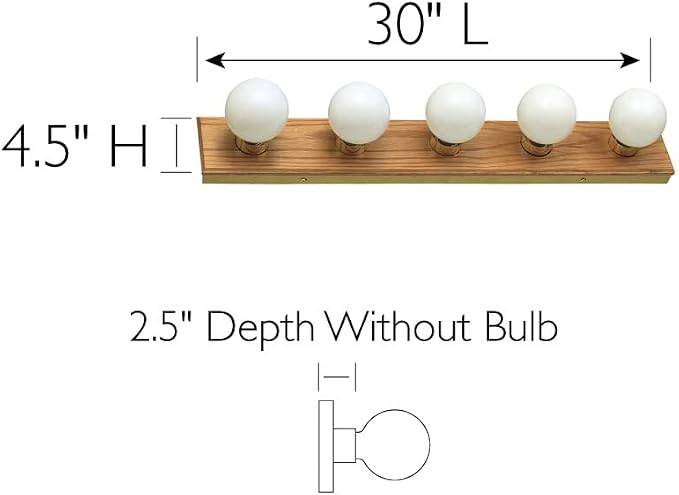 Design House 500215 5-Light Vanity Strip Light Contemporary Dimmable - Image 4