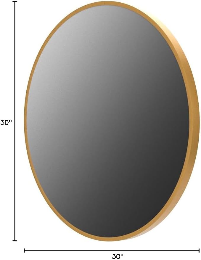 HARRITPURE Round Mirror 30 Gold Wall Mounted Circle Mirrors Vanity Mirror - Image 10