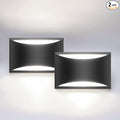Aipsun Indoor Black Modern LED Wall Sconce Interior Wall Lights Set of 2 by Aipsun