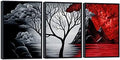 Wieco Art Large Size Framed Art Canvas Art Prints Wall Art the Cloud Tree by WiecoArt