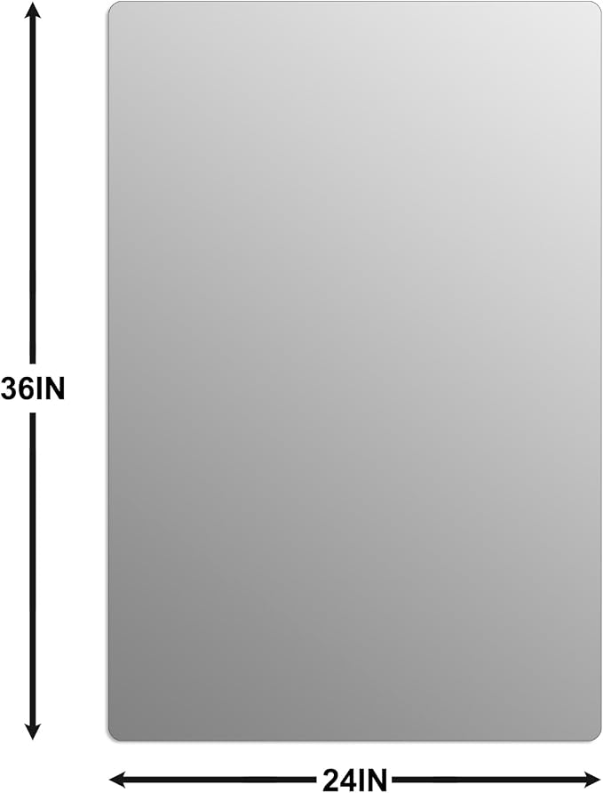 Frameless Mirror, Rectangle Bathroom Mirror - Image 4