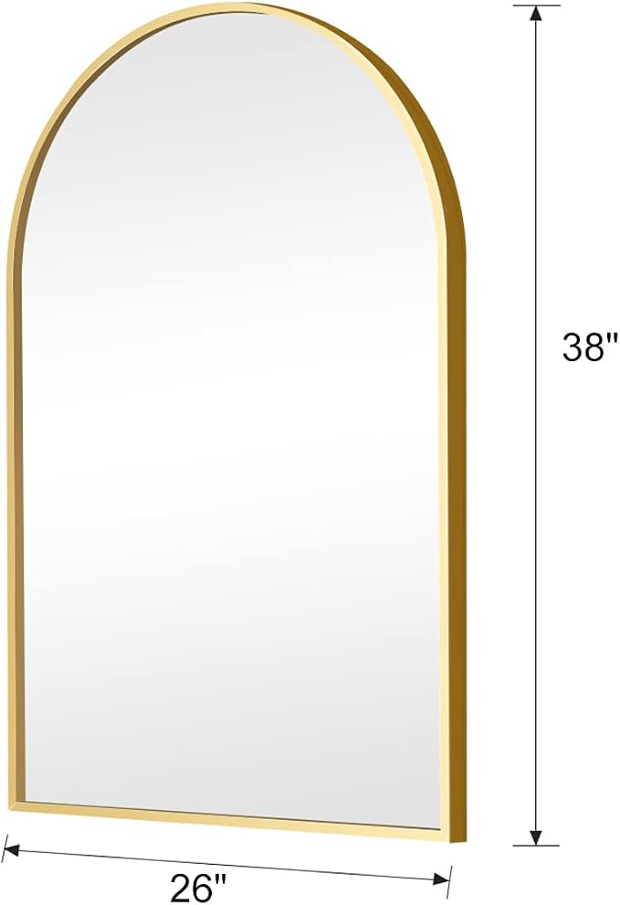 Arched Wall Mirror, Living Room, Hang Vertical or Horizontal - Image 2