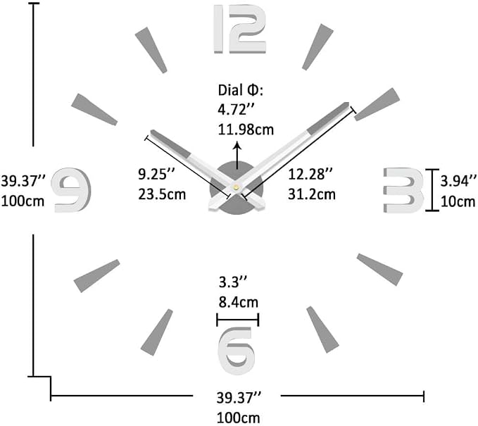 VANGOLD Design Large Wall Clock - Image 3