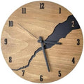 12Inch Simple Cracked Wooden Wall Clock by Gkwet