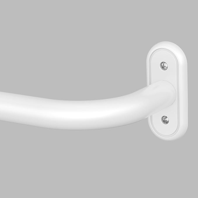 Curtain Rods 32-46 Inch, 1 Inch Adjustable Heavy Duty Room Darkening Window by Wolistsa